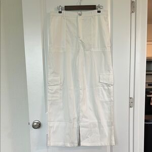 White Cargo Pants